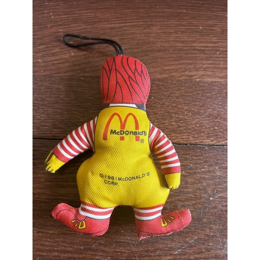 Ronald McDonald Plush Ornament 1981 4.5